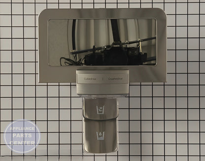 Samsung Dispenser Front Panel DA97-08518D - Main view showing smooth water dispensing for Samsung models