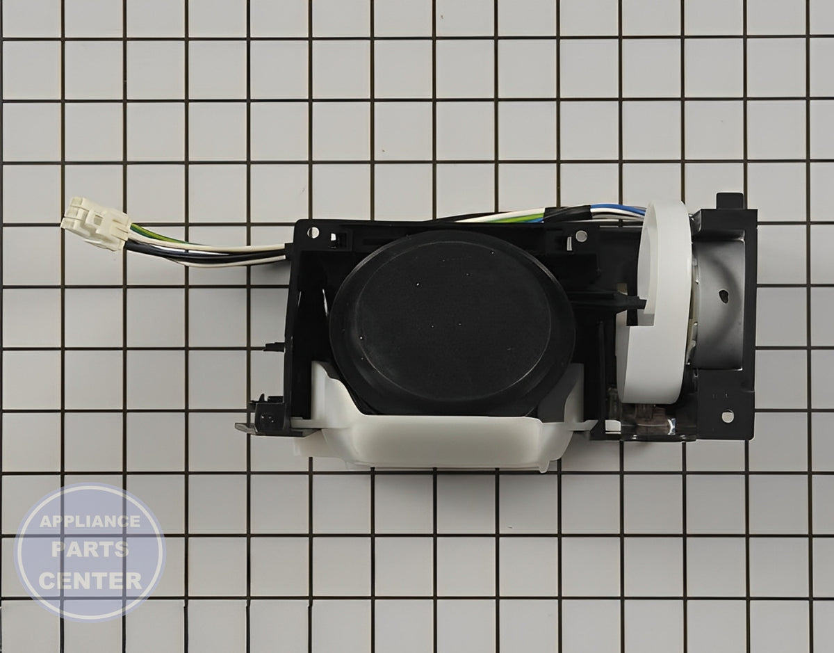 SAMSUNG REFRIGERATOR ICE DISPENSER CHUTE DOOR AND FUNNEL ASSEMBLY DA97-08680C - Detailed view of high-quality components