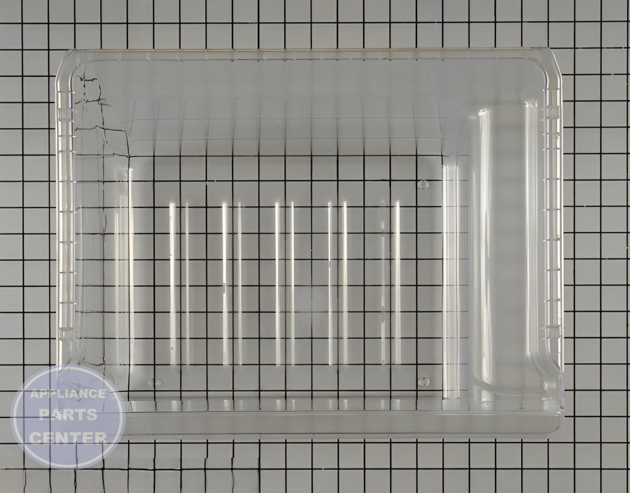 Samsung Refrigerator Lower Vegetable Case Assembly DA97-08692B - Main view showing spacious storage for various models
