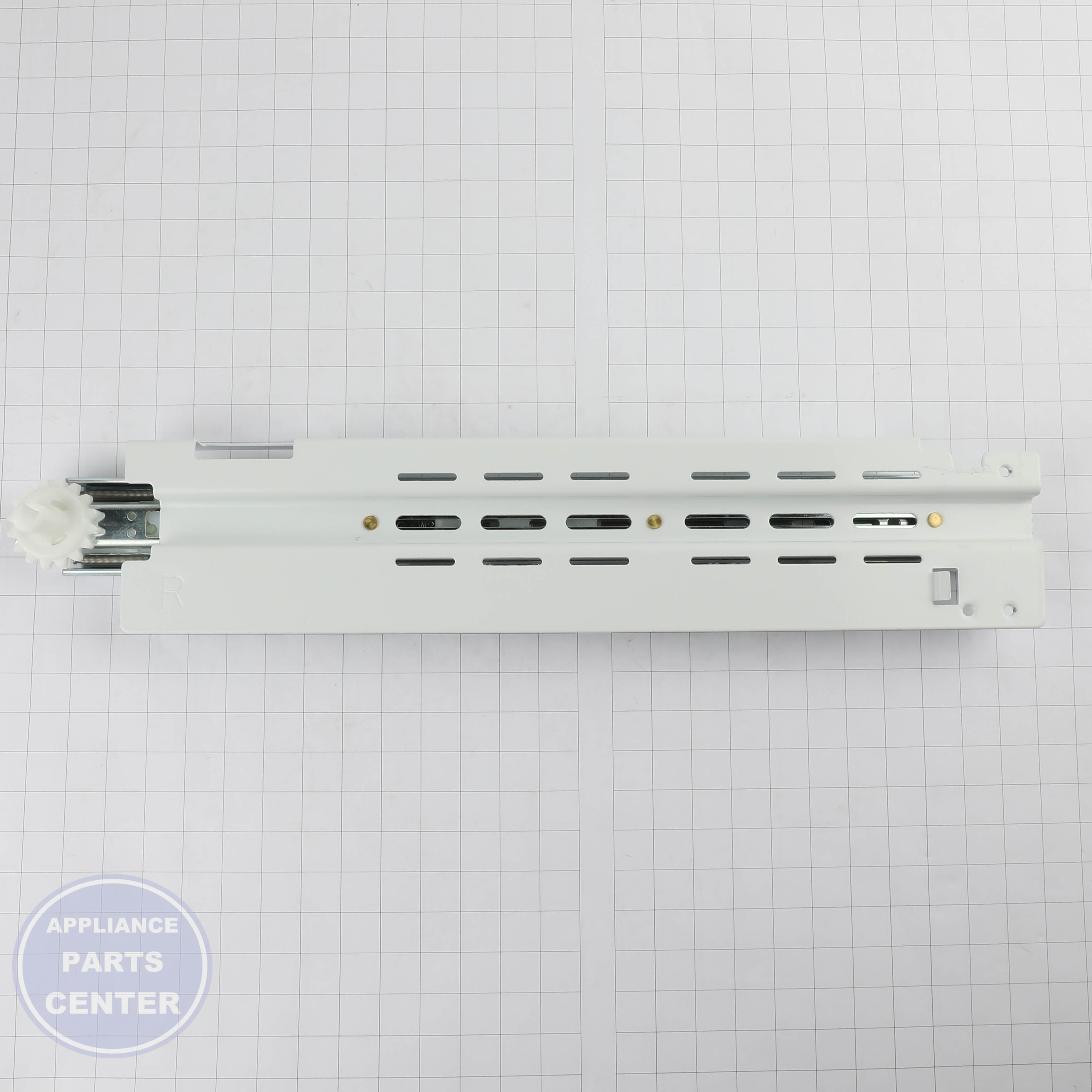 SAM ASSY RAIL SLIDE-LOW RIGHT DA97-10595E - Installation in SAM model revealing key mounting points