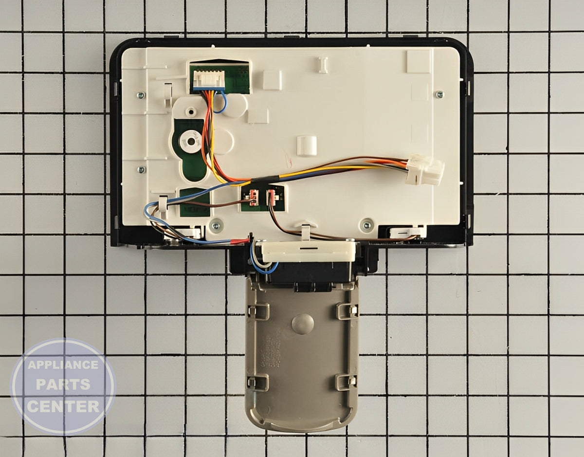 Samsung Refrigerator Assembly Cover Dispenser DA97-11332S - Side view with precise specifications