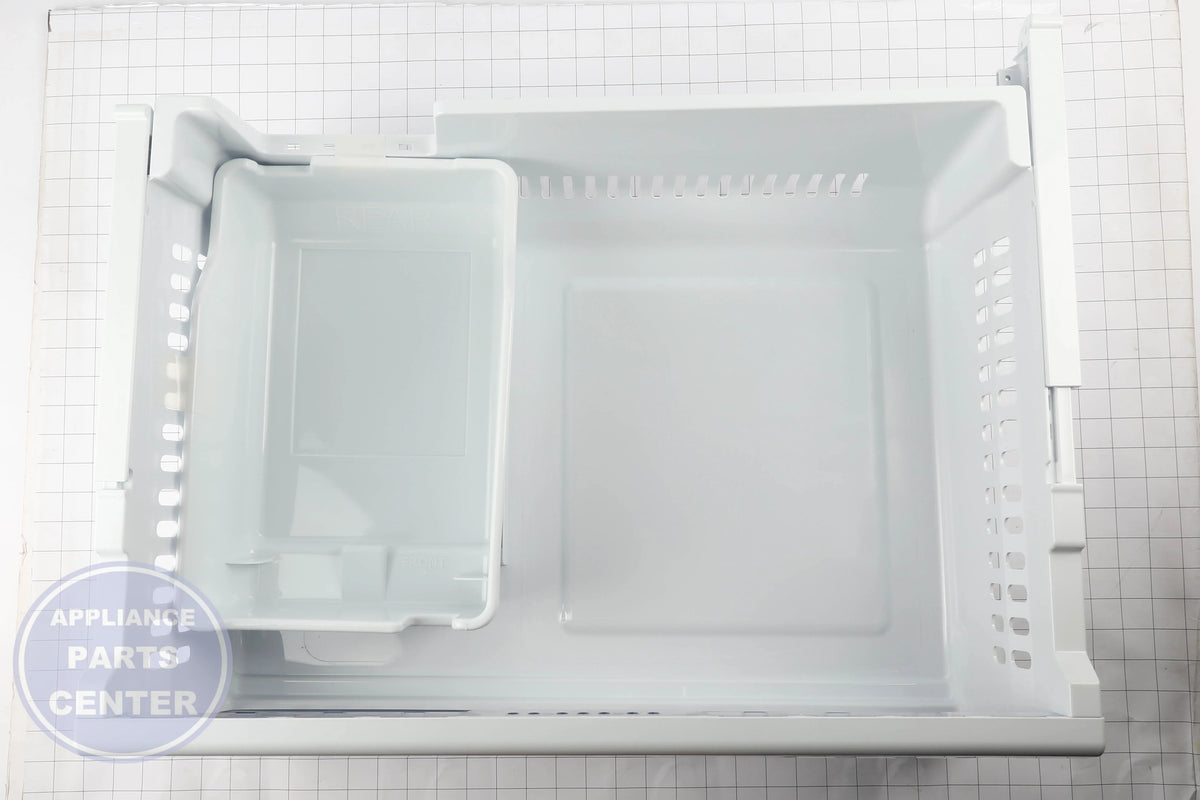 SAM ASSY TRAY-FRE UP;NW2-FDR,21CU.FT,GLOBAL, DA97-11590B - Installation in SAM Refrigerator showing easy mounting points