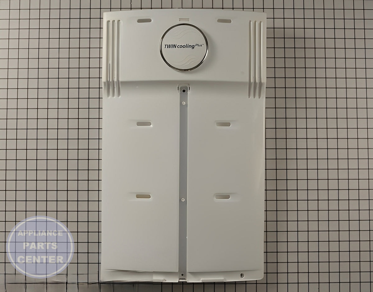 Samsung Refrigerator Evaporator Cover Assembly DA97-11772B - Main view showing cooling panel for specific models