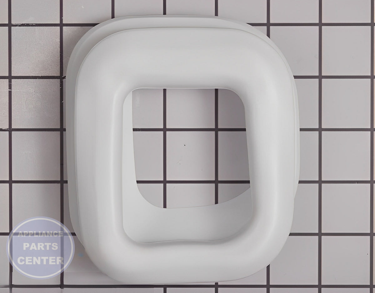 SAMSUNG REFRIGERATOR ICE CHUTE CAP ASSEMBLY DA97-12594A - Main view showing airtight seal for specific models