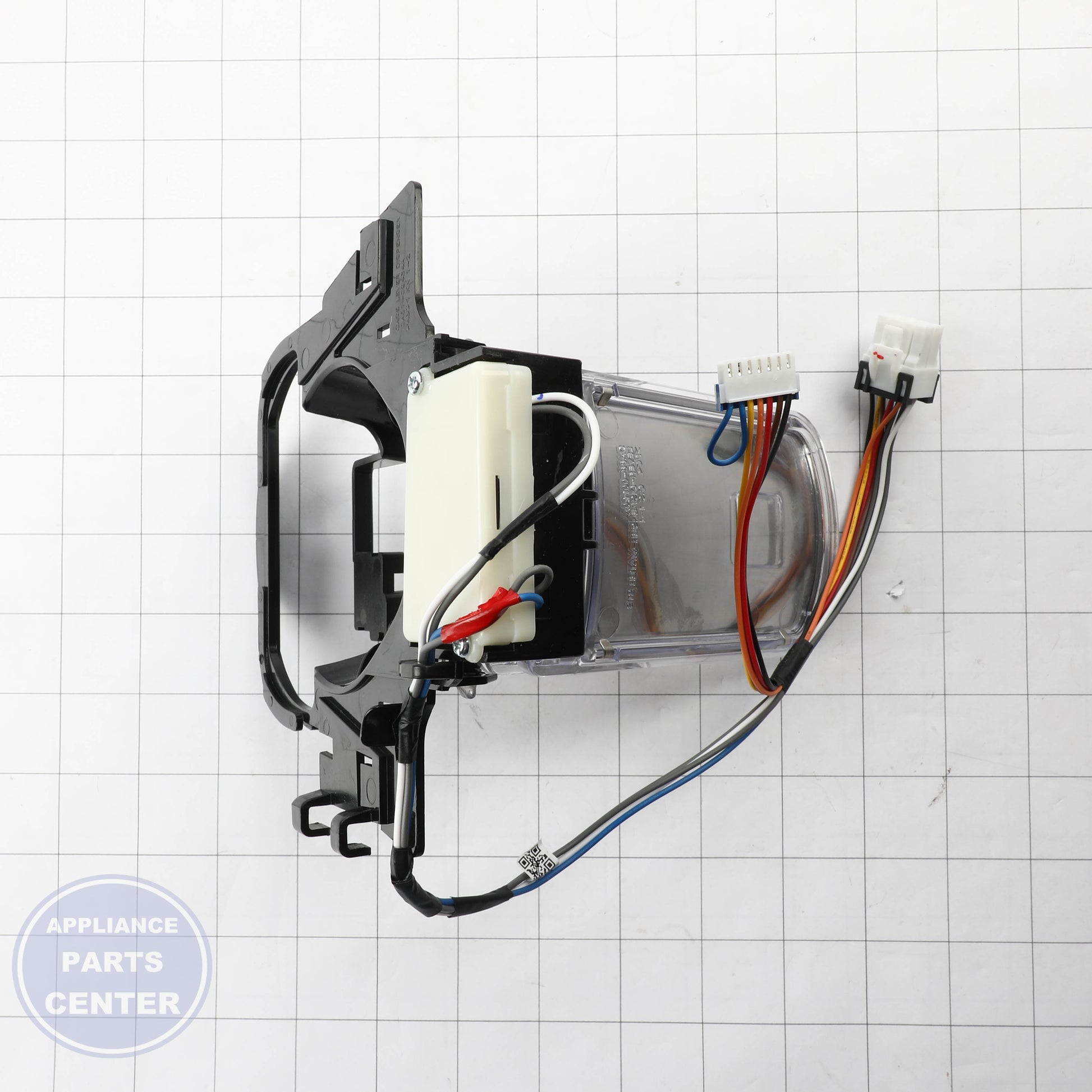 SAM ASSY LEVER DISPENSER;AW4-4D,CD/NO SPARKL DA97-12628N - Installation in SAM model showing key mounting points