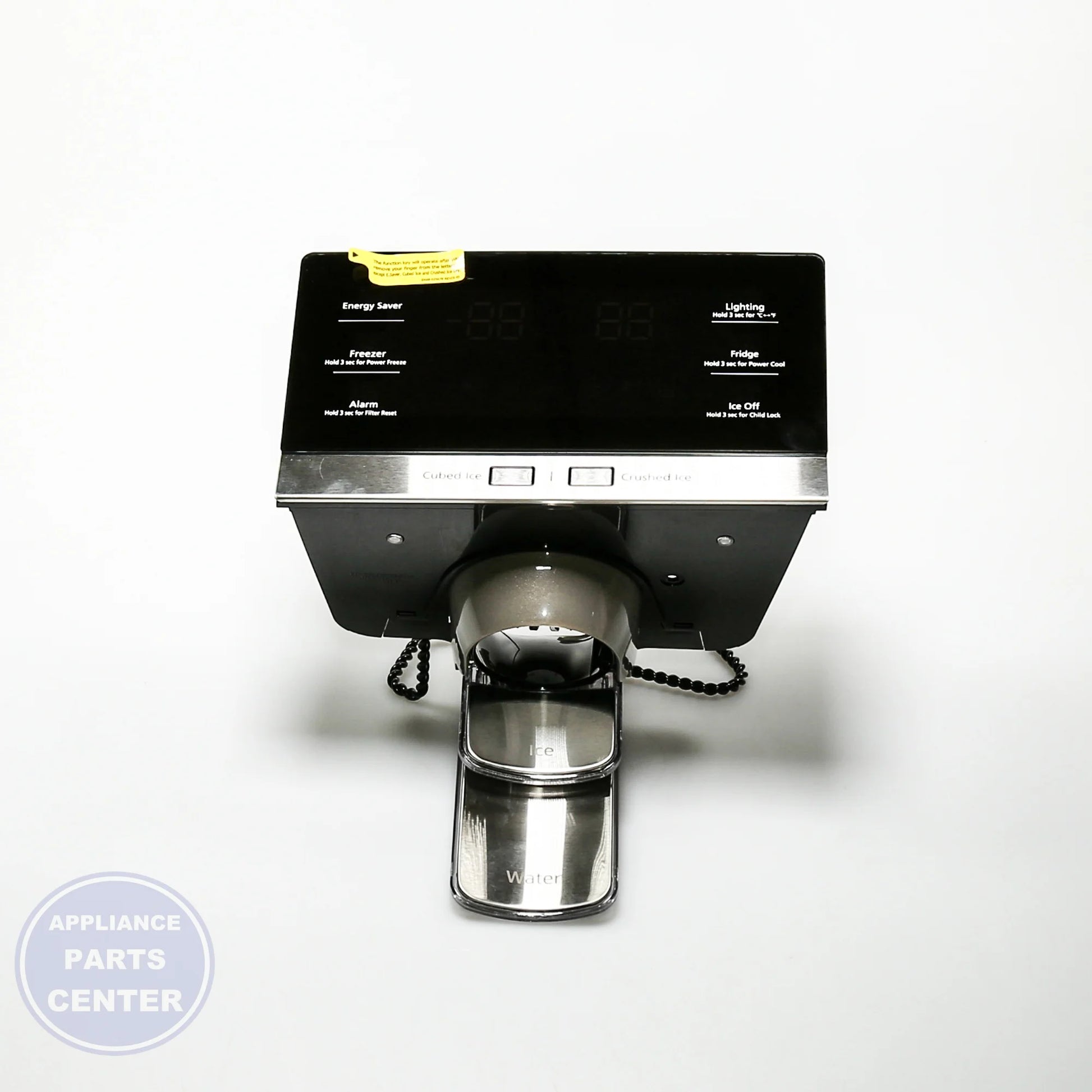 SAM Refrigerator ASSY COVER DISPENSER;AW4,EBONY BLACK(BLA - Installation in specific model, highlighting mounting points