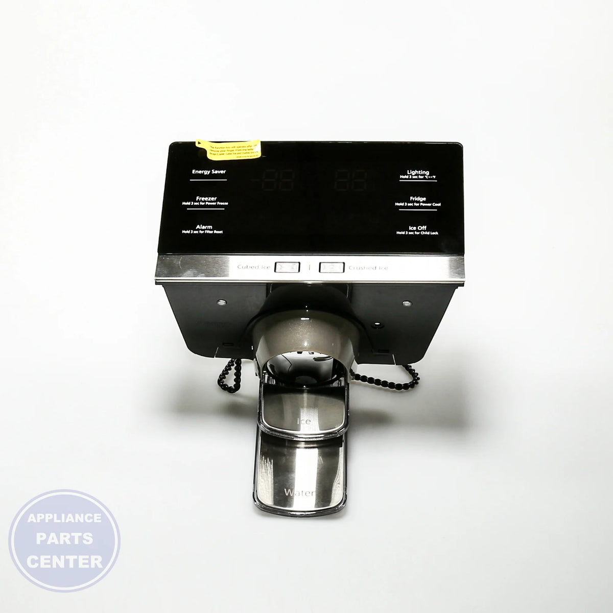 SAM Refrigerator ASSY COVER DISPENSER;AW4,EBONY BLACK(BLA - Installation in specific model, highlighting mounting points