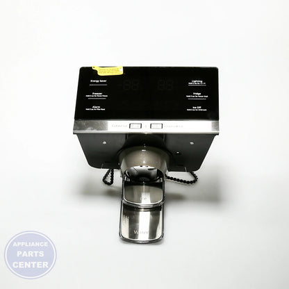 SAM Refrigerator ASSY COVER DISPENSER;AW4,EBONY BLACK(BLA - Installation in specific model, highlighting mounting points