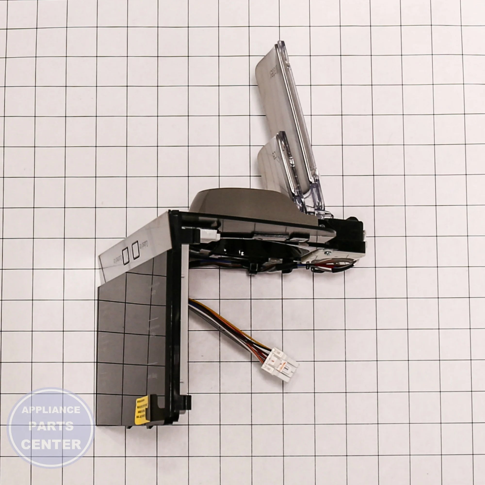 SAM Refrigerator ASSY COVER DISPENSER;AW4,EBONY BLACK(BLA - Installation in specific model, highlighting mounting points