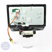 [Brand] ASSY COVER DISPENSER;AW1-12,BLACK,12 PIN - Main view showing seamless dispensing for SAM Refrigerator models