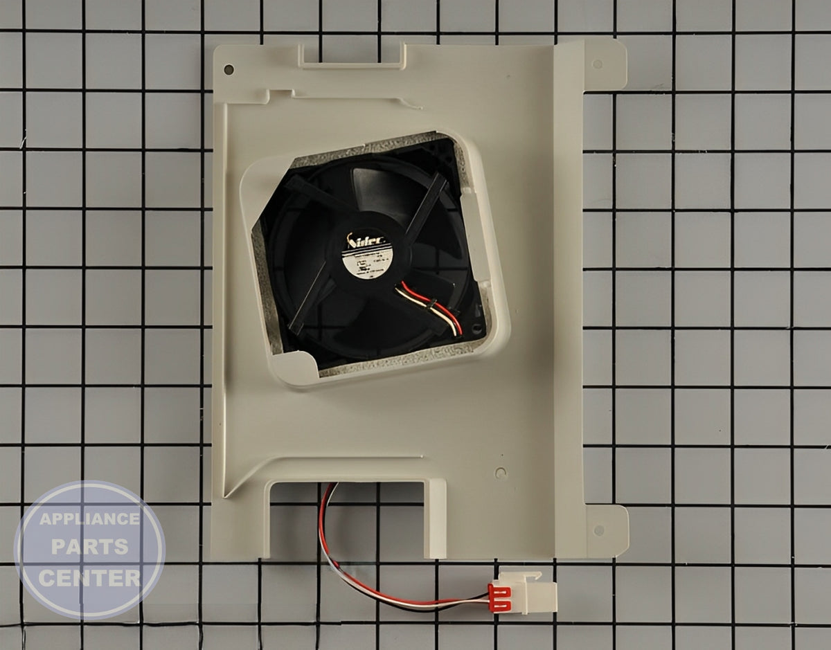 Refrigerator Motor Case Assembly DA97-13756A - Side view with precise measurements