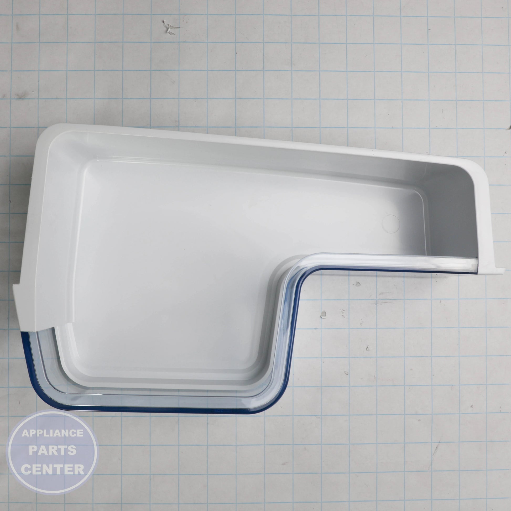 ASSY GUARD-REF UP;AW2-14,CARIBEAN BLUE DA97-13804C - Side view with 10 lbs weight support