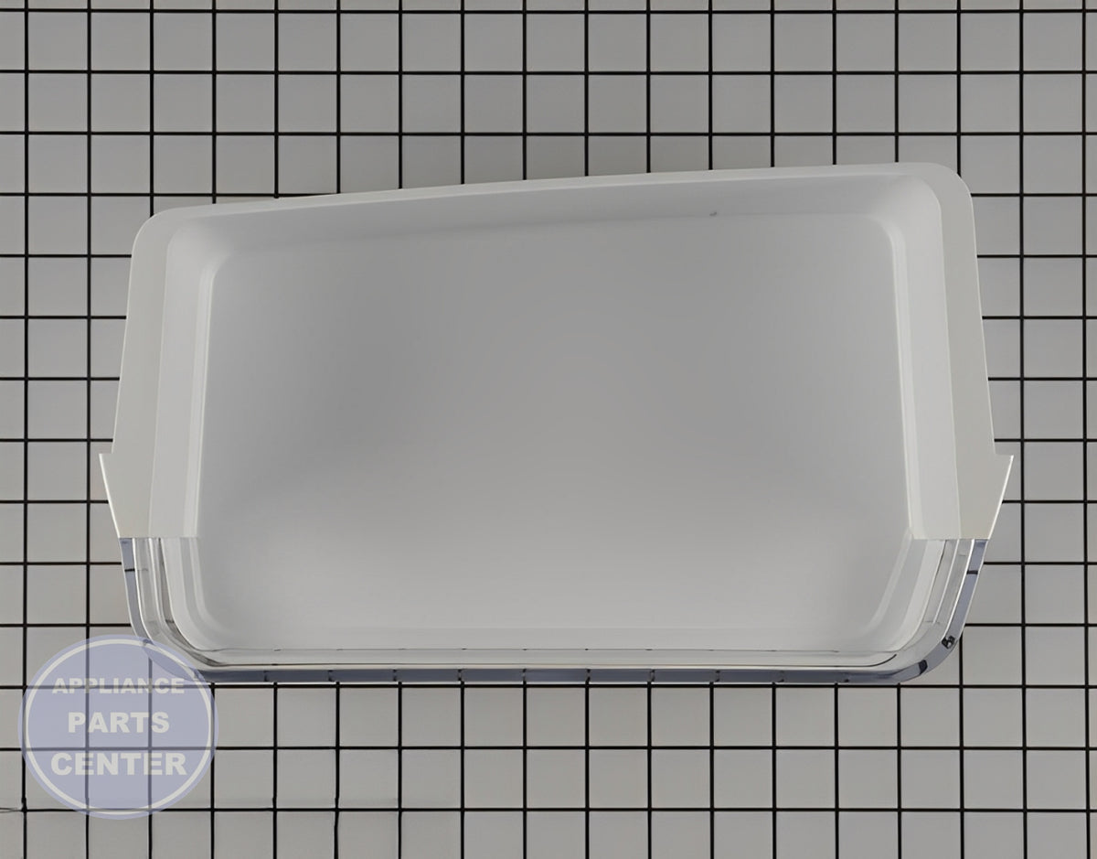Samsung Refrigerator Door Shelf Bin Basket Guard Assembly DA97-13805A - Main view showing secure organization for Samsung SMG models