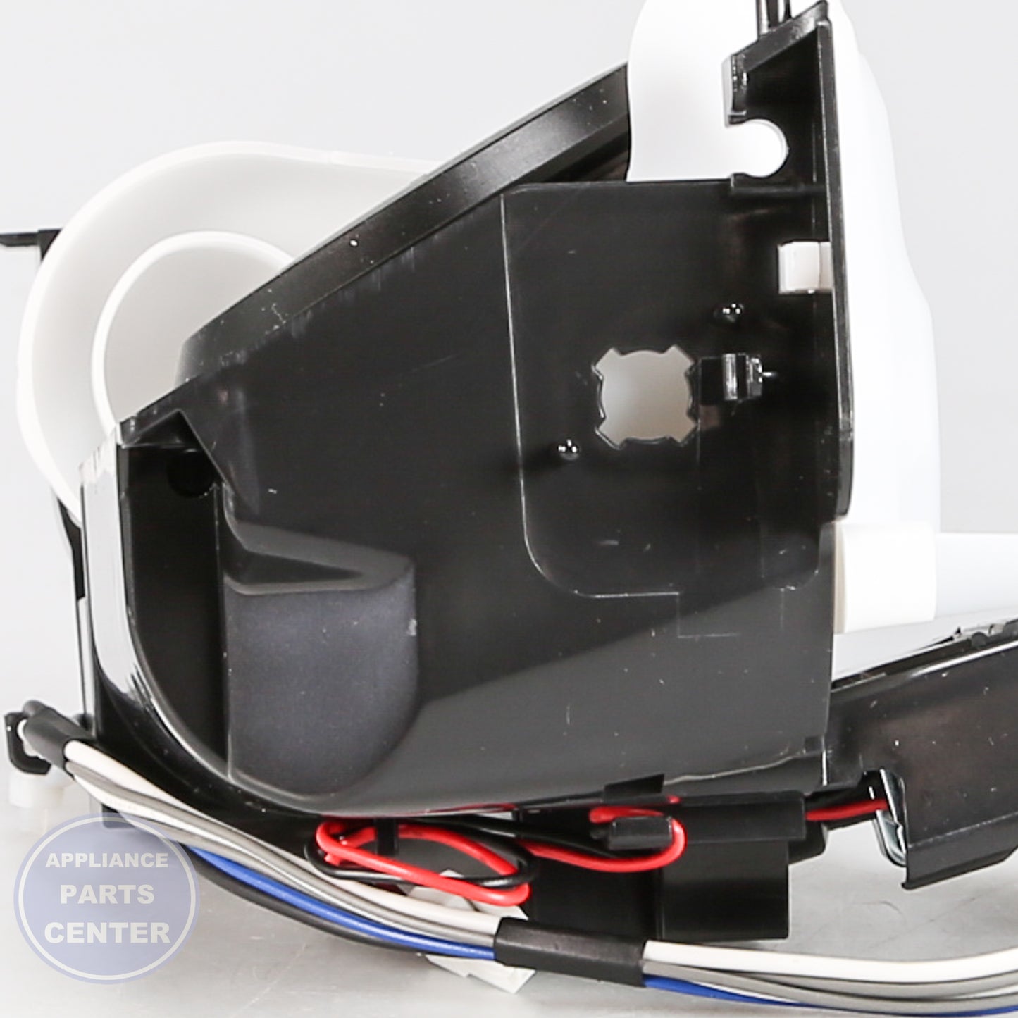 ASSY CASE ICE ROUTE;AW4-4D,-,DC VALVE DA97-13829A - Side view with precise measurements