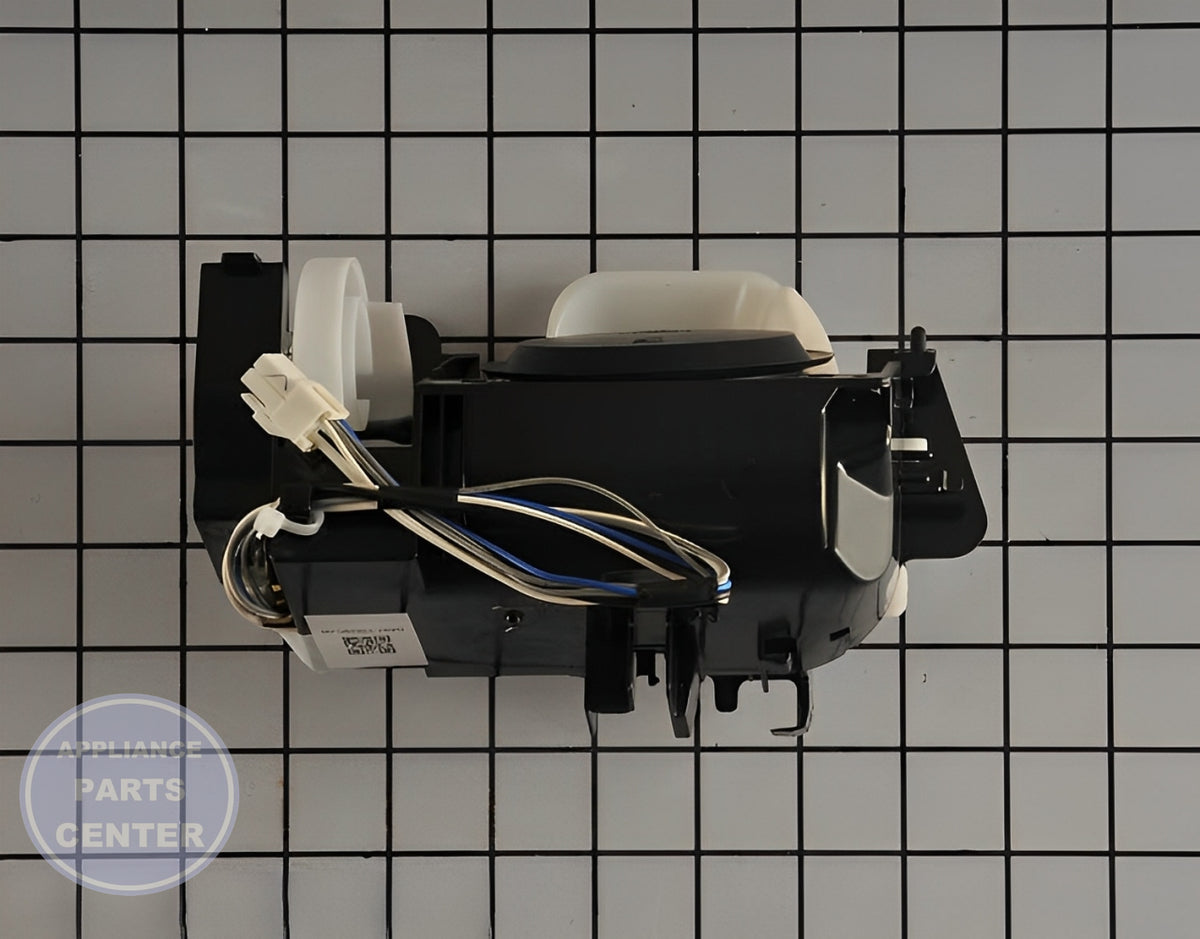 Samsung Refrigerator Ice Route Guide Assembly DA97-13829C - Installation in specific model showcasing key mounting points