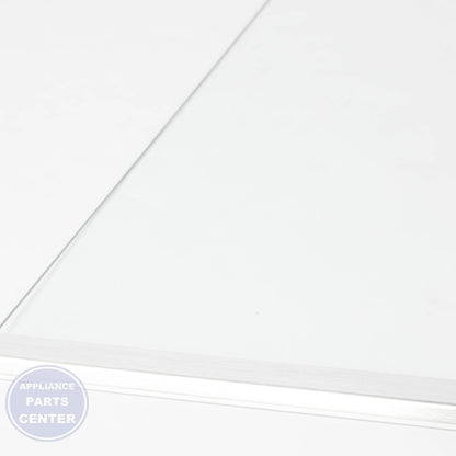 ASSY SHELF GLASS-REF;LATOUR,SILVER TRIM( DA97-14084J - Detailed view of premium glass material