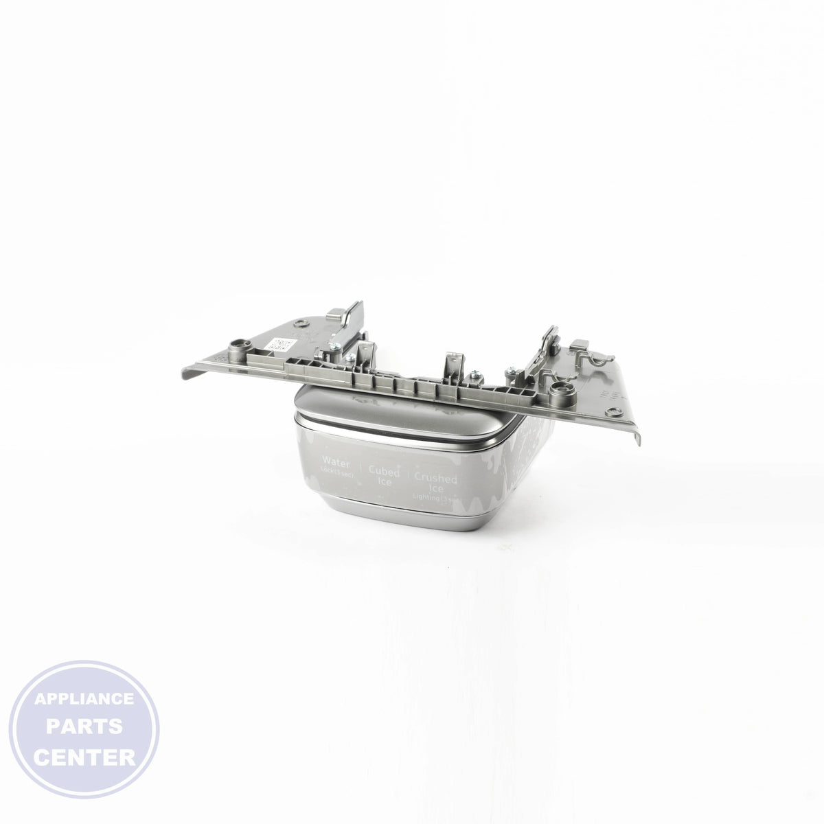ASSY COVER DISPENSER DA97-17299A - Side view with precise measurements