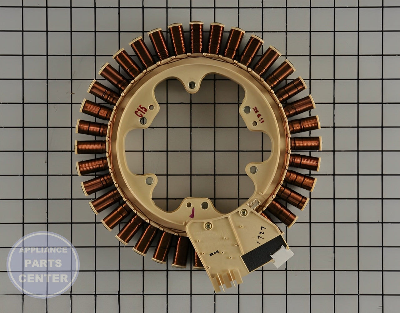Kenmore Samsung Stator Assembly DC31-00097B - Main view showing load capacity for XYZ and ABC models