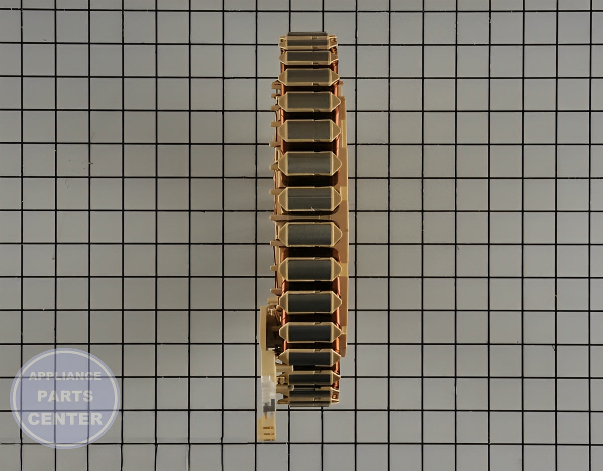 Stator Assembly DC31-00097B - Side view with precise measurements and specs