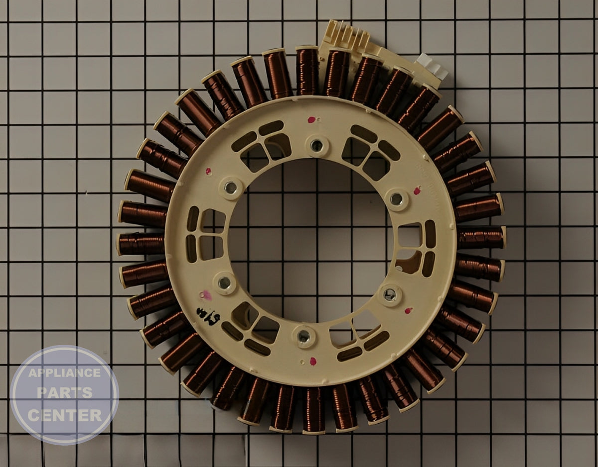 SAMSUNG WASHER DRIVE MOTOR STATOR ASSEMBLY DC31-00111A - Main view showing smooth operation for SMG washing machines