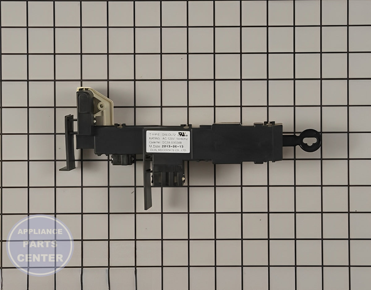 SAMSUNG WASHER ASSEMBLY DOOR LOCK LATCH SWITCH DC34-00024B - Detailed view of high-quality locking mechanism