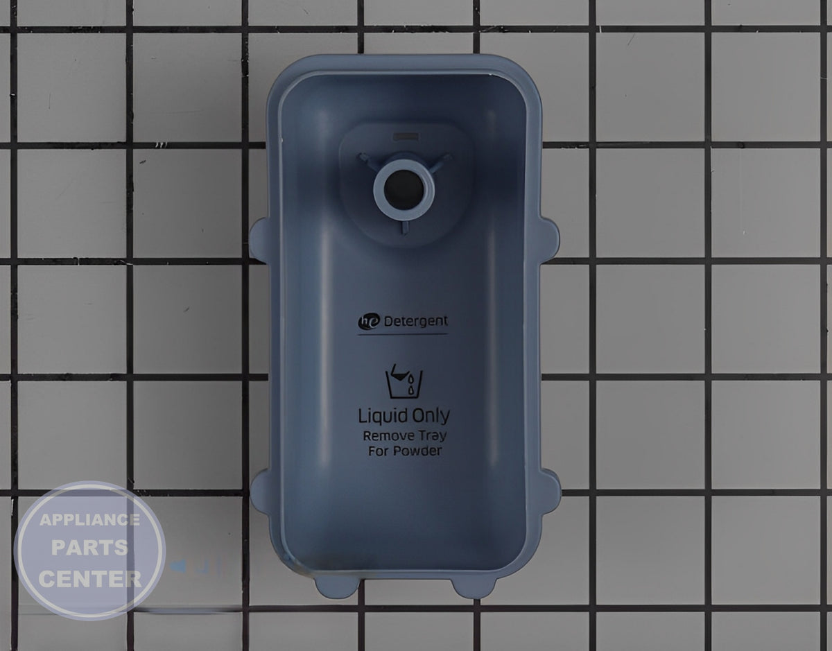 SAMSUNG WASHER LIQUID SOAP TRAY DC61-02427D - Main view showing convenient liquid soap distribution for SMG washing machines