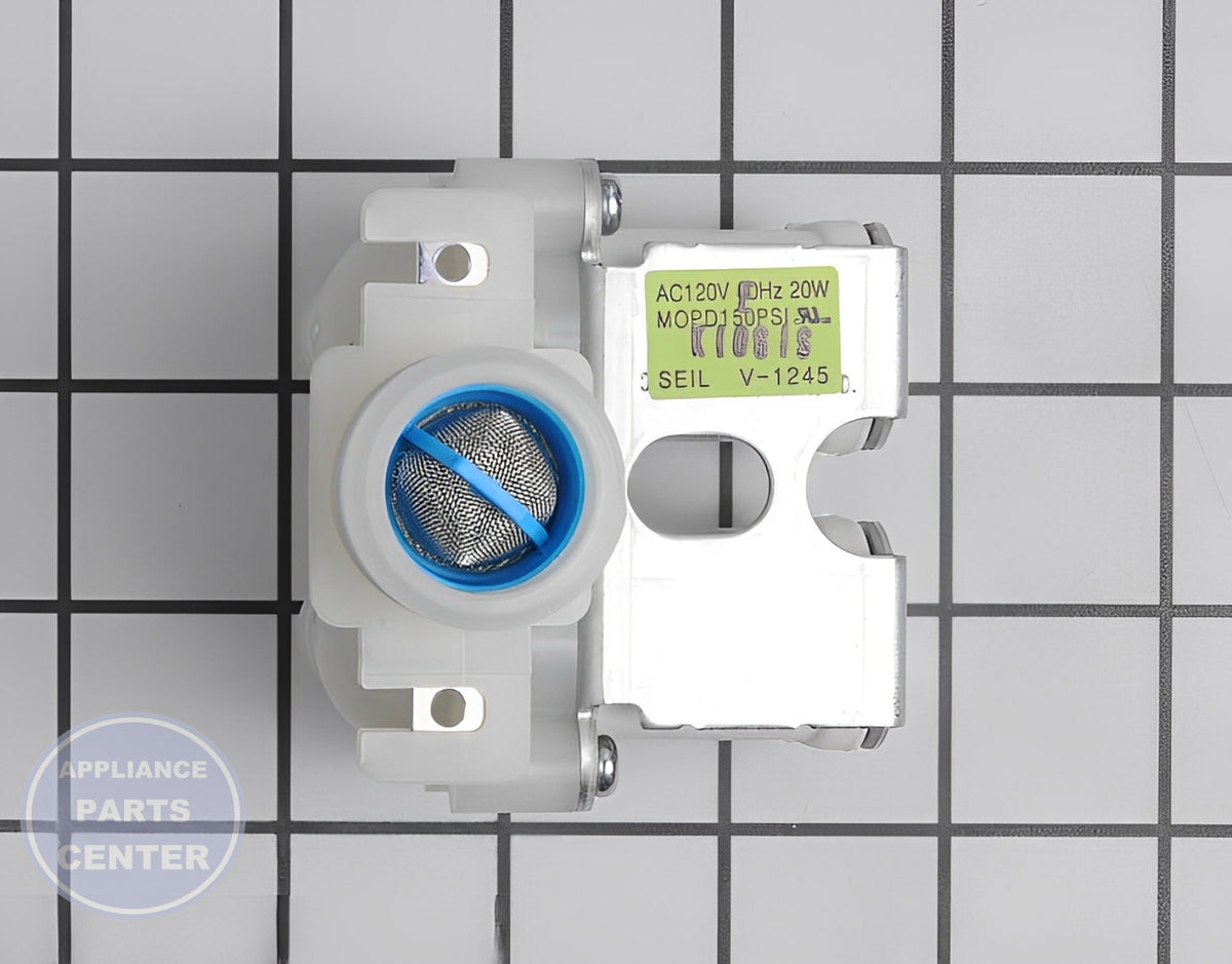 SAMSUNG WASHER COLD WATER INLET FILL VALVE DC62-30312J - Main view showing precise water control for SMG Washing Machines