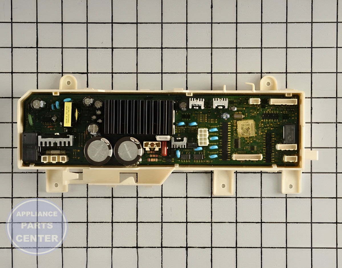 SAMSUNG ASSEMBLY MAIN PRINTED CIRCUIT BOARD DC92-01021V - Main view showing circuit board and timer for Samsung models