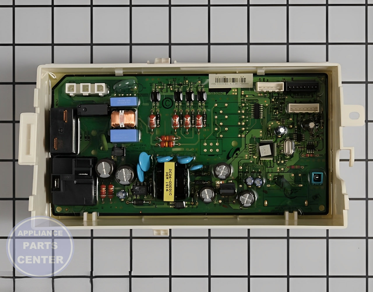 Samsung Dryer PCB MAIN ASSEMBLY DC92-01025A - Main view showing circuit board for specific models