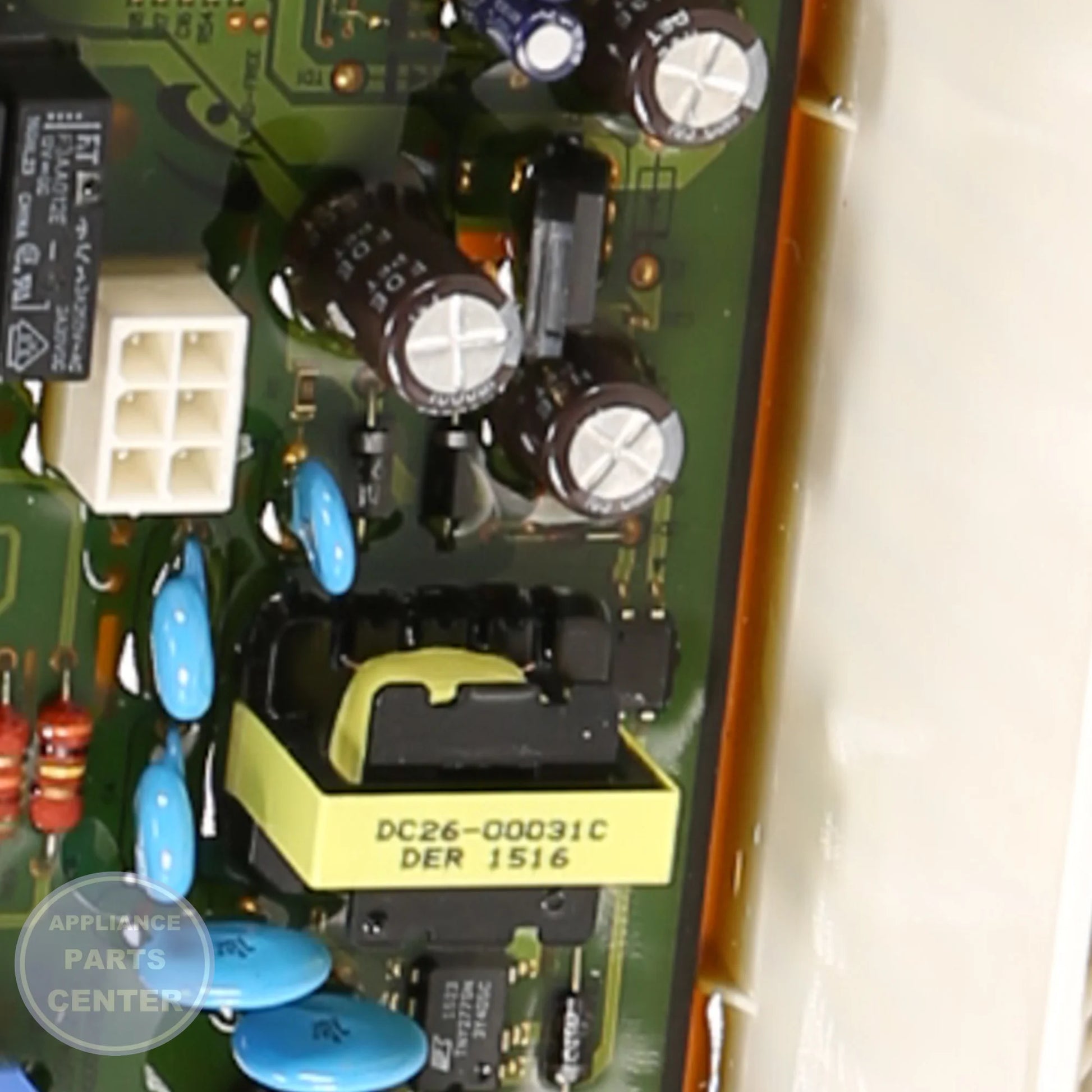 ASSY PCB MAIN-DRYER-MAIN DC92-01025B - Side view with precise electronic specs