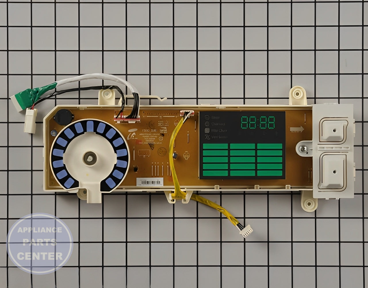 Samsung User Control and Display Board DC92-01309A - Main view showing Circuit Board & Timer for Samsung Dryer models