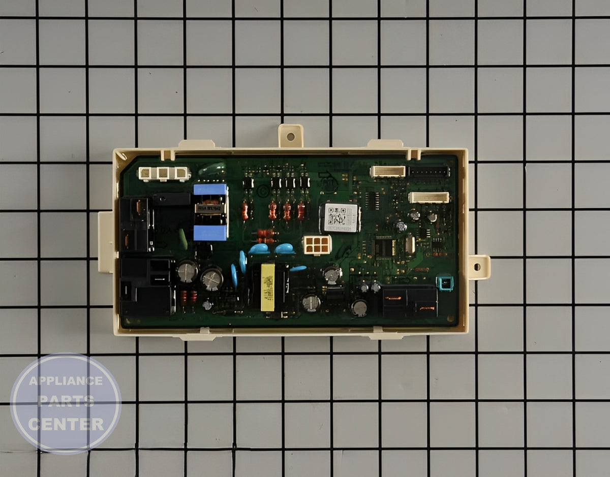 Samsung Dryer Main PCB Assembly DC92-01606D - Main view showing circuit board layout for various Samsung models