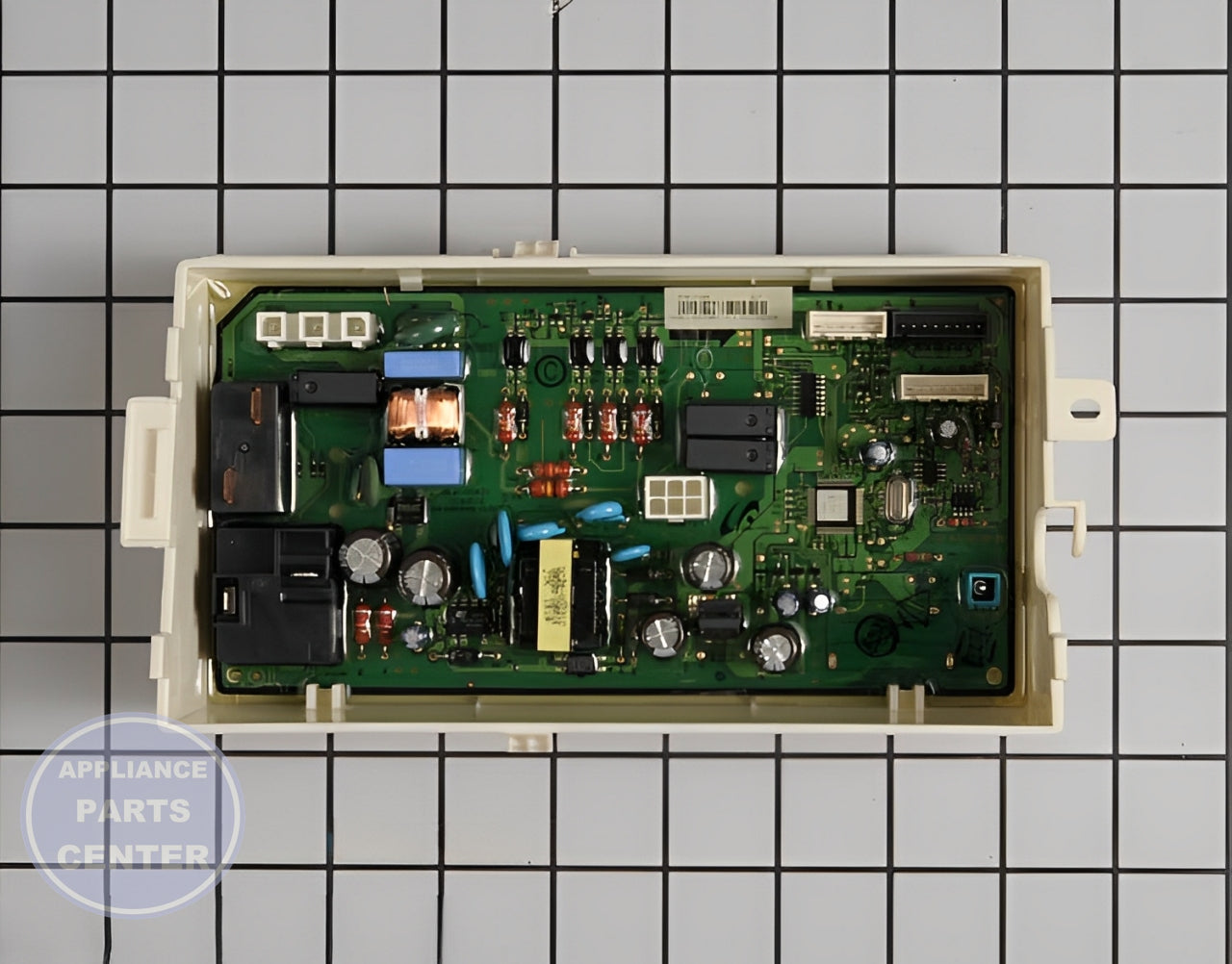 Main Control Board DC92-01626A - Detailed view of timer and circuitry details