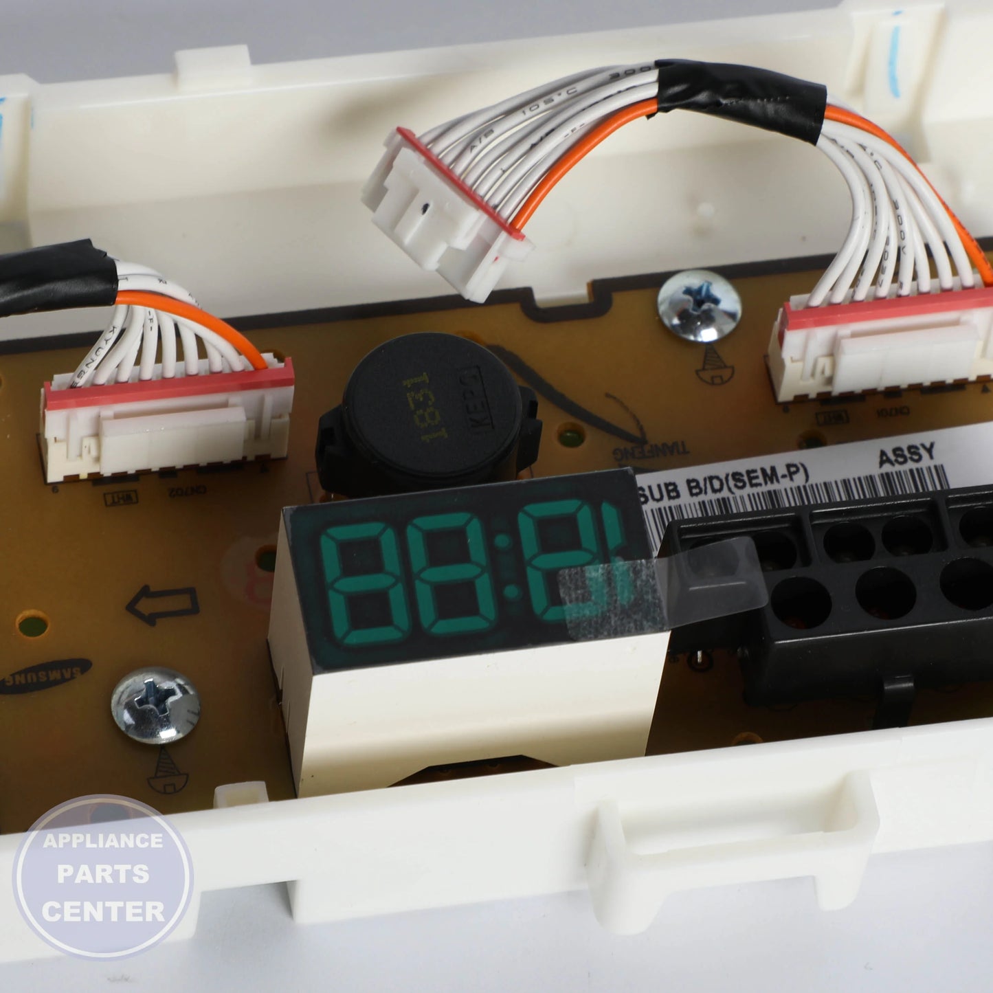 SAM ASSY PCB DISPLAY DC92-01864B - Installation in DV8700K model showing key mounting points