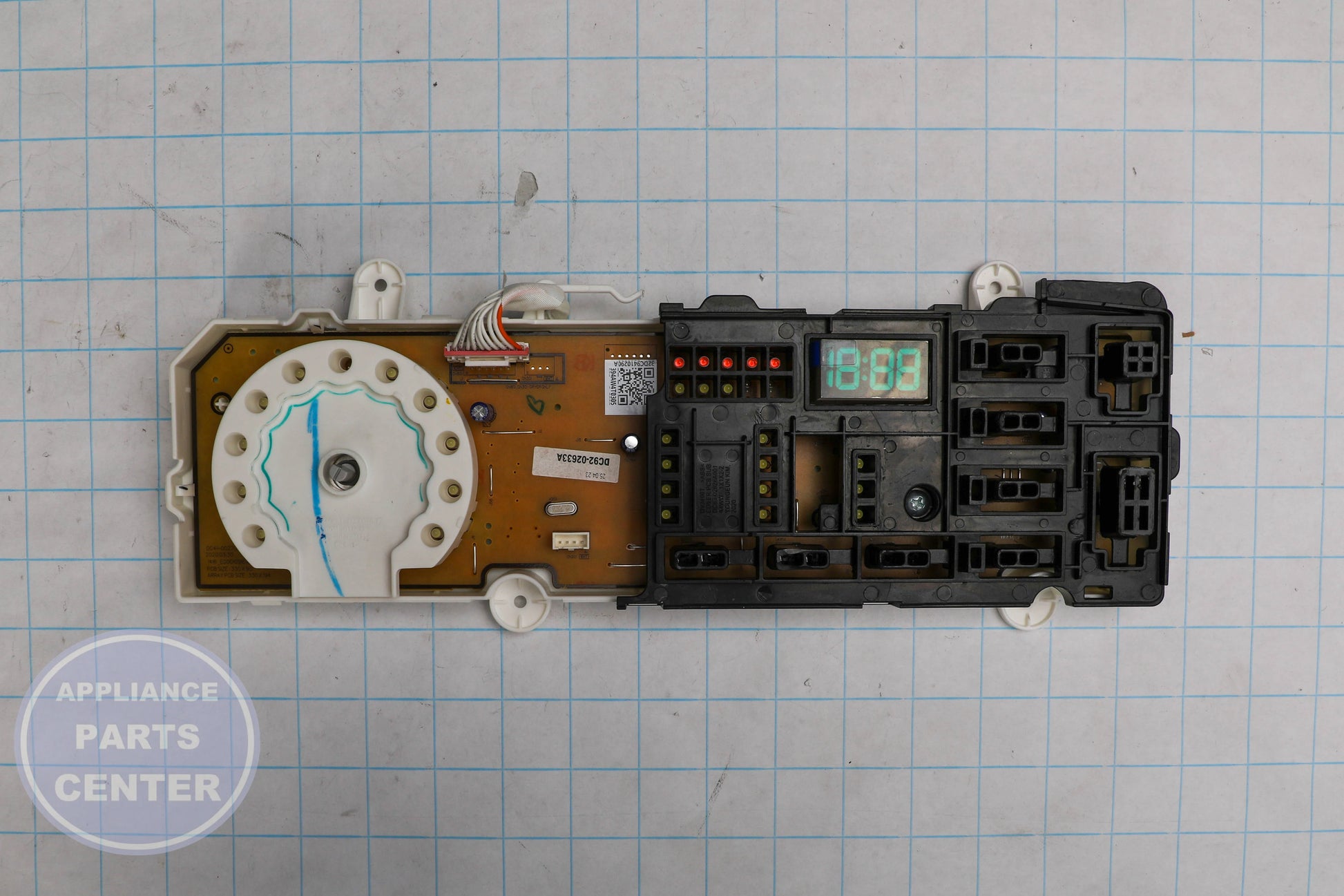 ASSY PCB DISPLAY DC92-02633A - Side view with 330*90 measurements