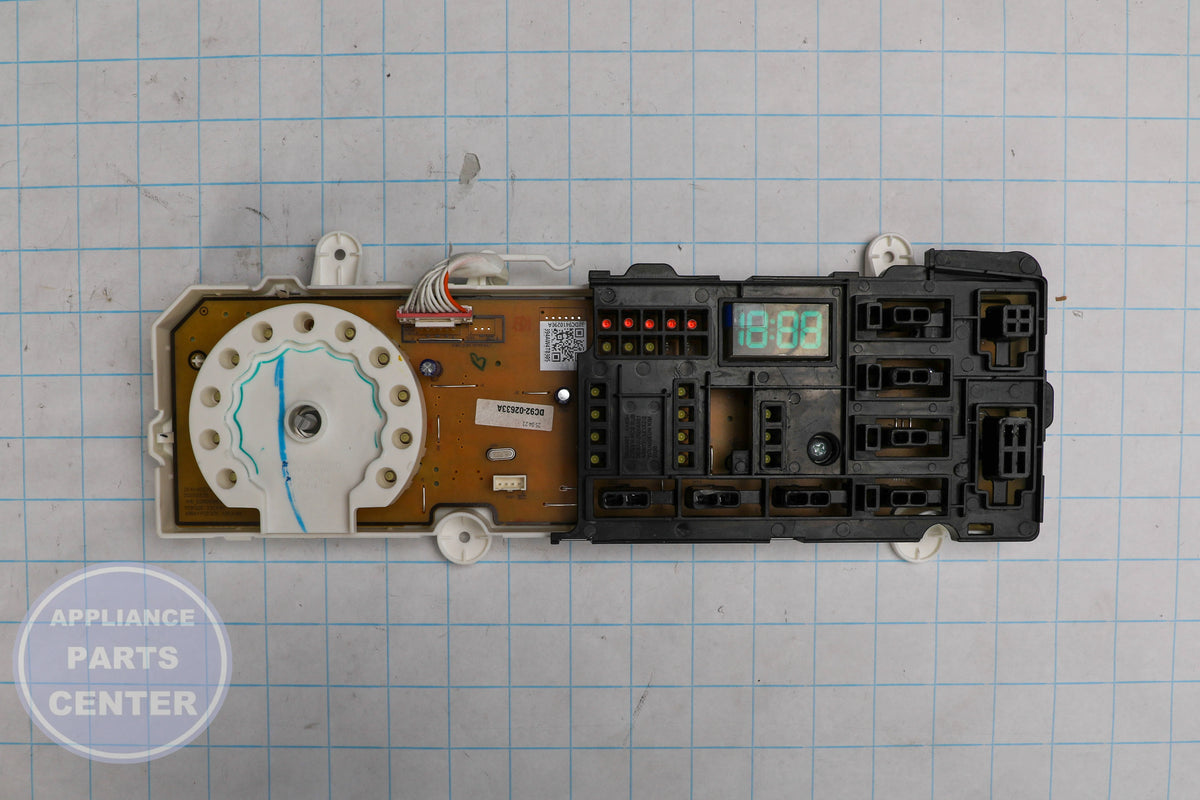ASSY PCB DISPLAY DC92-02633A - Side view with 330*90 measurements