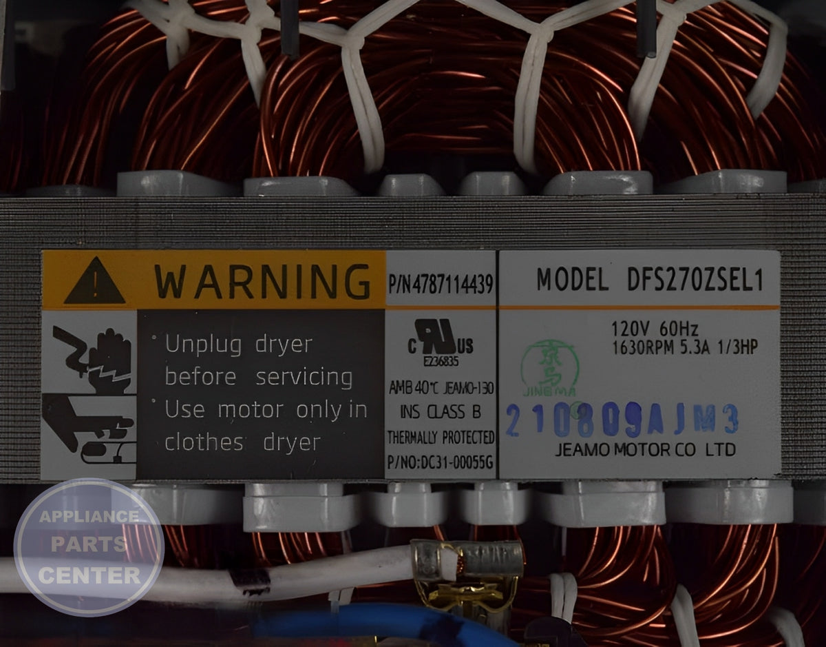 SAMSUNG WASHER DV7000H ASSEMBLY MOTOR DC93-00101U - Installation in SMG Dryer showing key mounting points