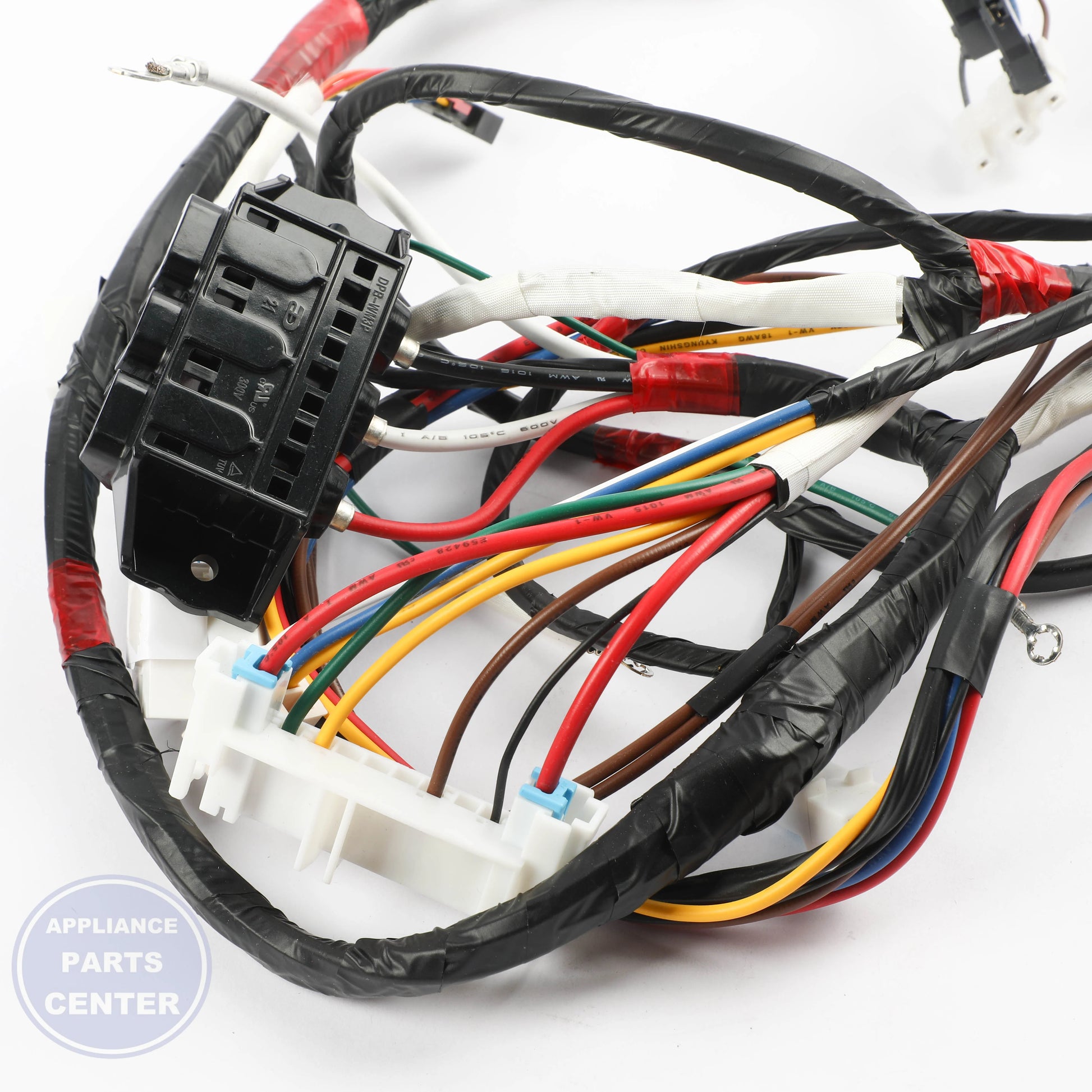 SAM ASSY WIRE HARNESS-MAIN;DRYER-L,SMART TES DC93-00153N - Installation in SAM Dryer showing mounting points