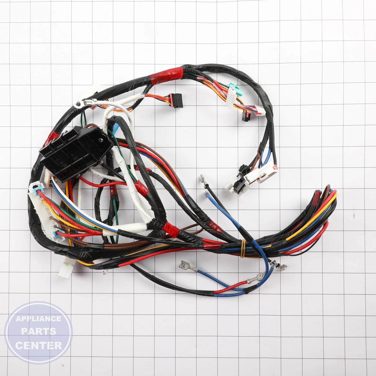 SAM ASSY WIRE HARNESS-MAIN;DRYER-L,SMART TES DC93-00153N - Installation in SAM Dryer showing mounting points