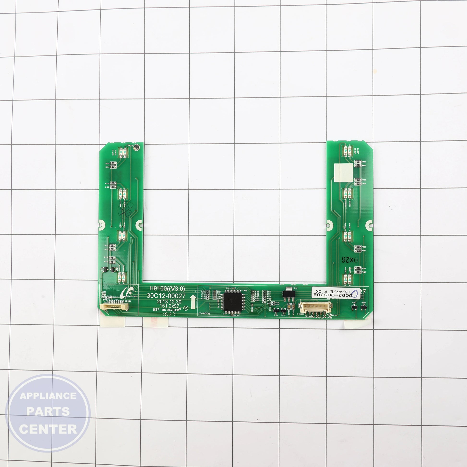 ASSY MODULE;TOUCH SENSOR,WF(DV)9100HA,1 - Side view with precise specifications