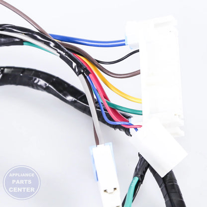 Samsung ASSY WIRE HARNESS-MAIN;DRYER-L,DUAL,STEA DC93-00465A - Installation in specific model showcasing key mounting points