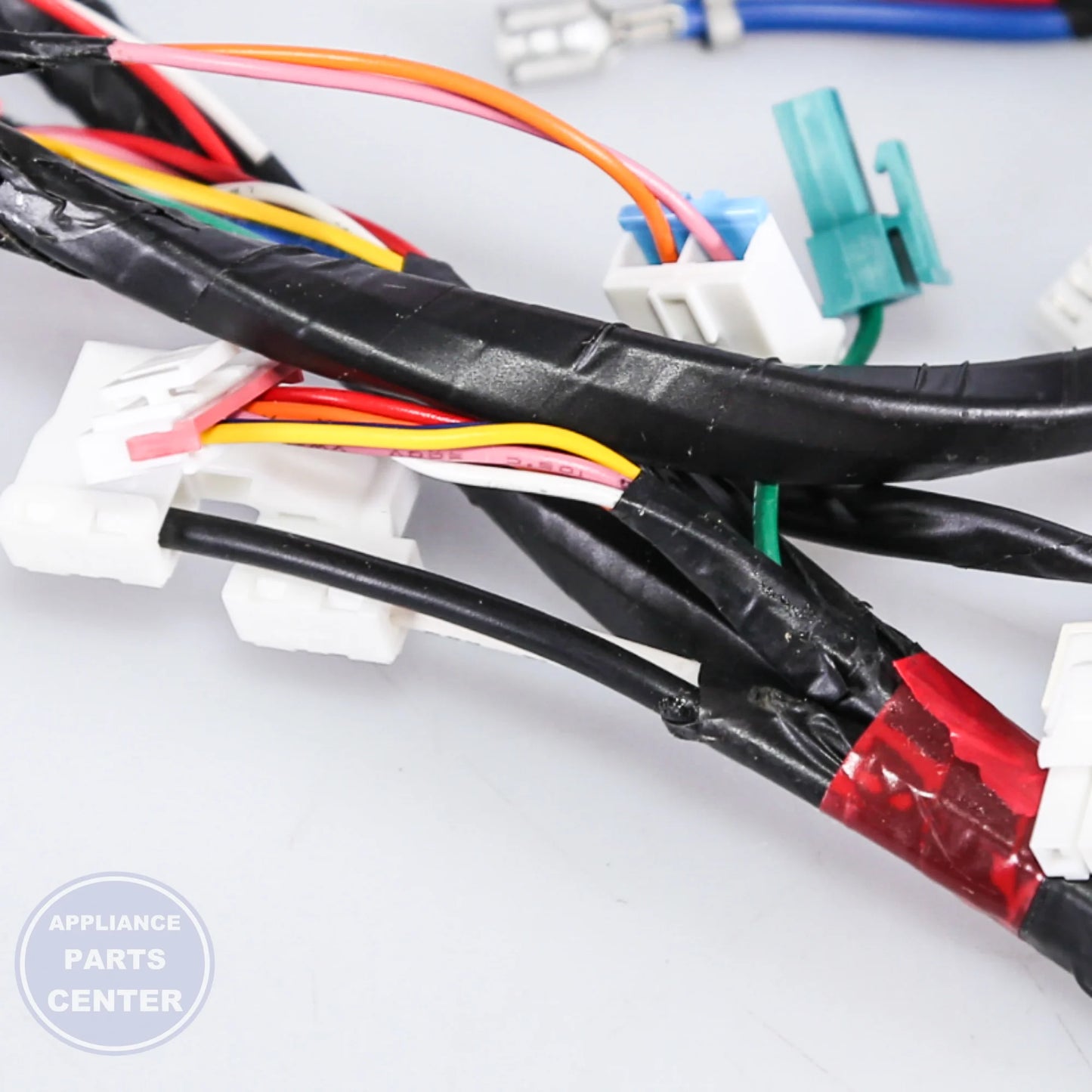 ASSY WIRE HARNESS-MAIN;DRYER-L,DV52J8060 - Side view with precise measurements