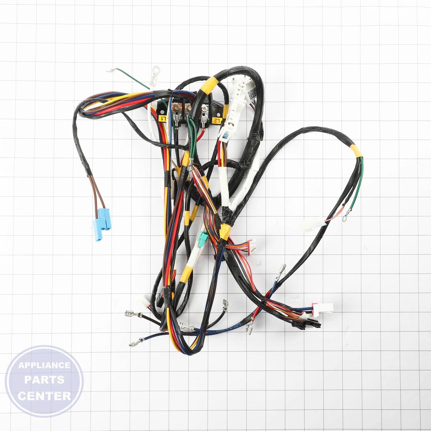 ASSY WIRE HARNESS-MAIN;DRYER-L,DVE50R530 DC93-00823B - Side view with high-quality wire connectors