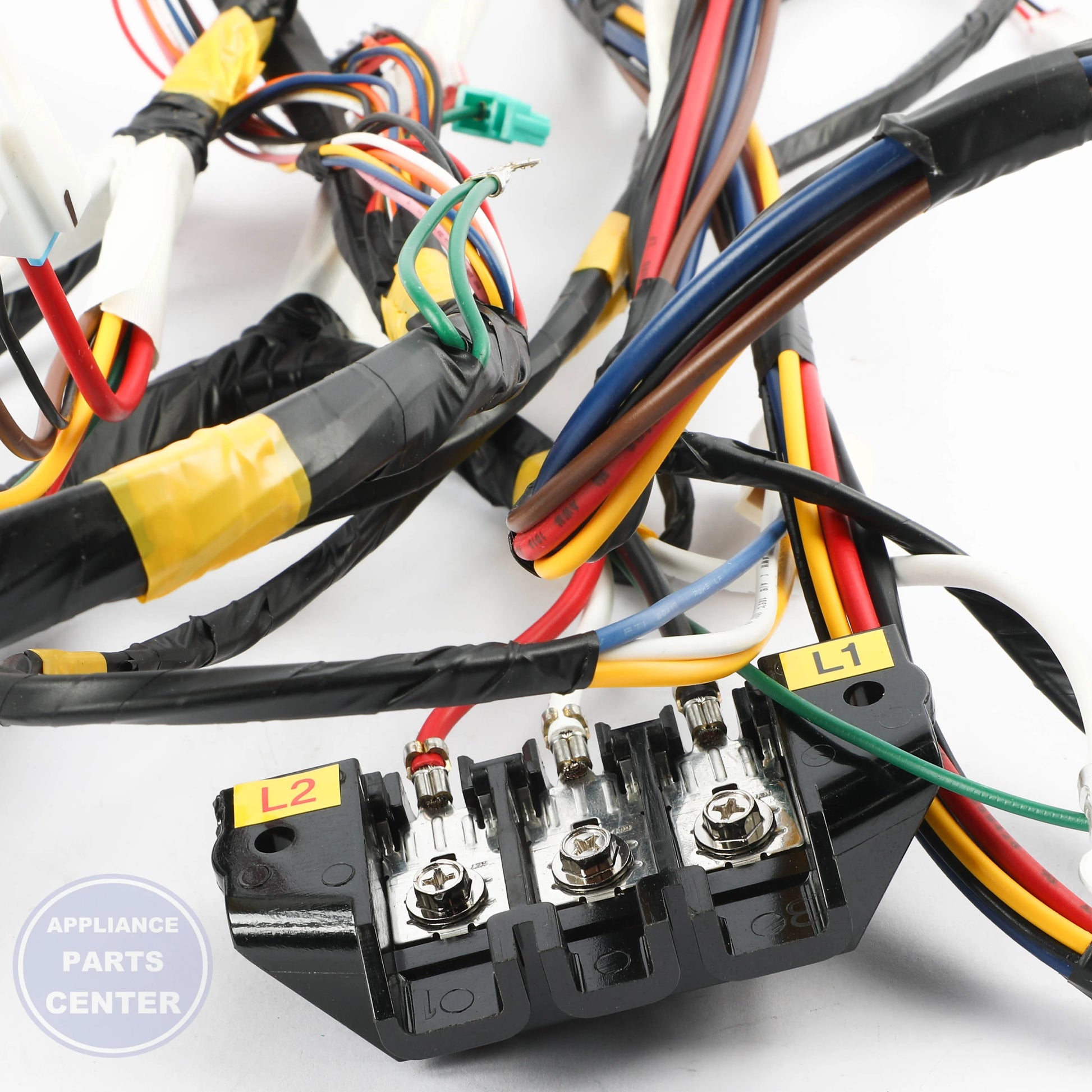 SAM ASSY WIRE HARNESS-MAIN;DRYER-L,DVE50R530 - Main view showing wire receptacle connectors for DVE50R530