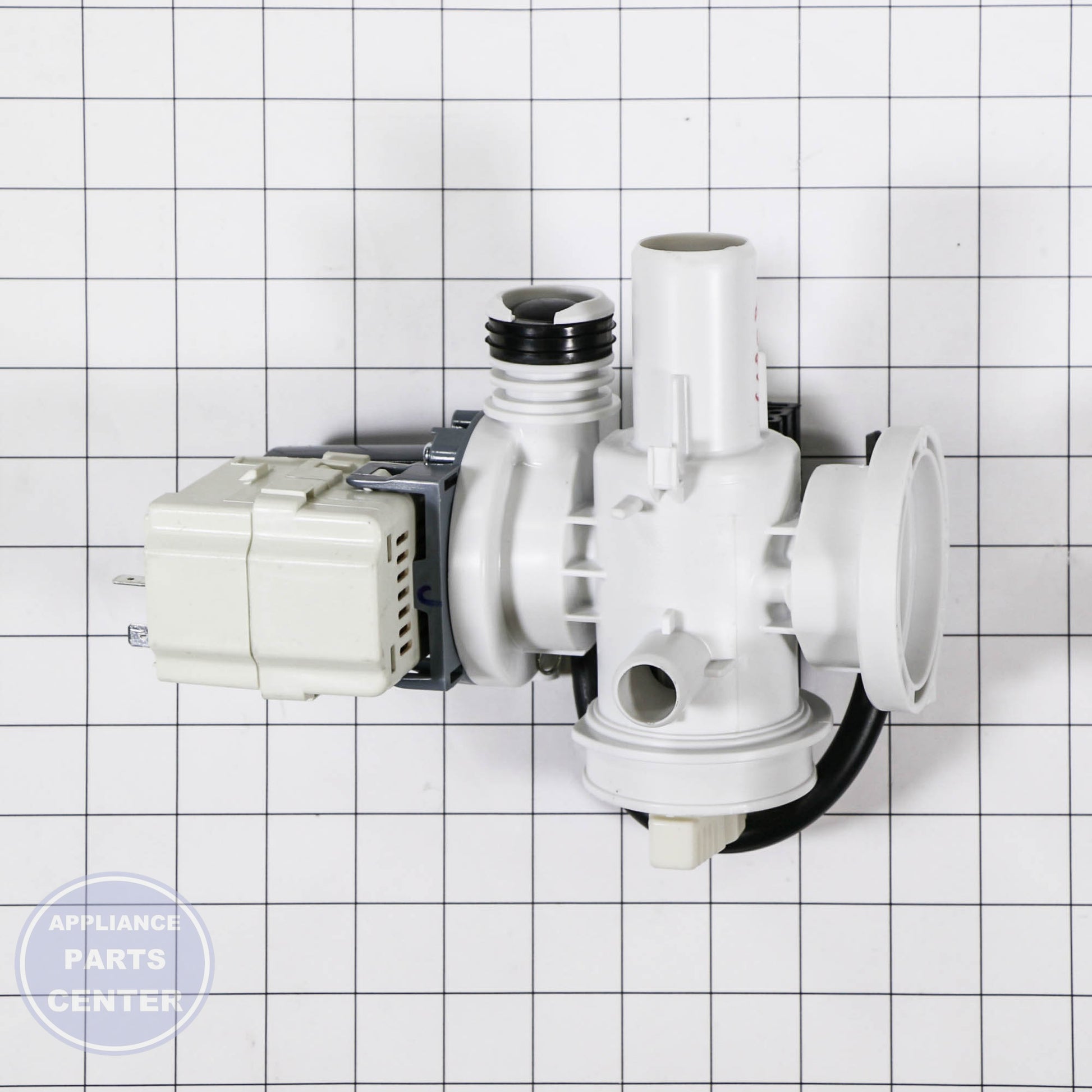 SAM ASSY PUMP DRAIN DC96-01585L - Installation in WF231ANW/XA showing key mounting points