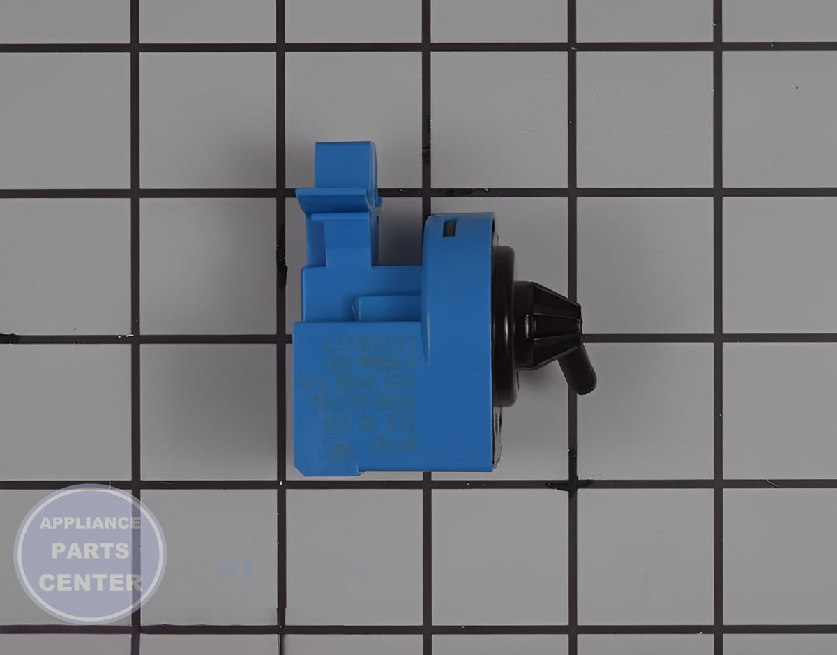 SAMSUNG WASHER WATER LEVEL PRESSURE SWITCH SENSOR ASSEMBLY DC96-01703G - Side view with precise measurements