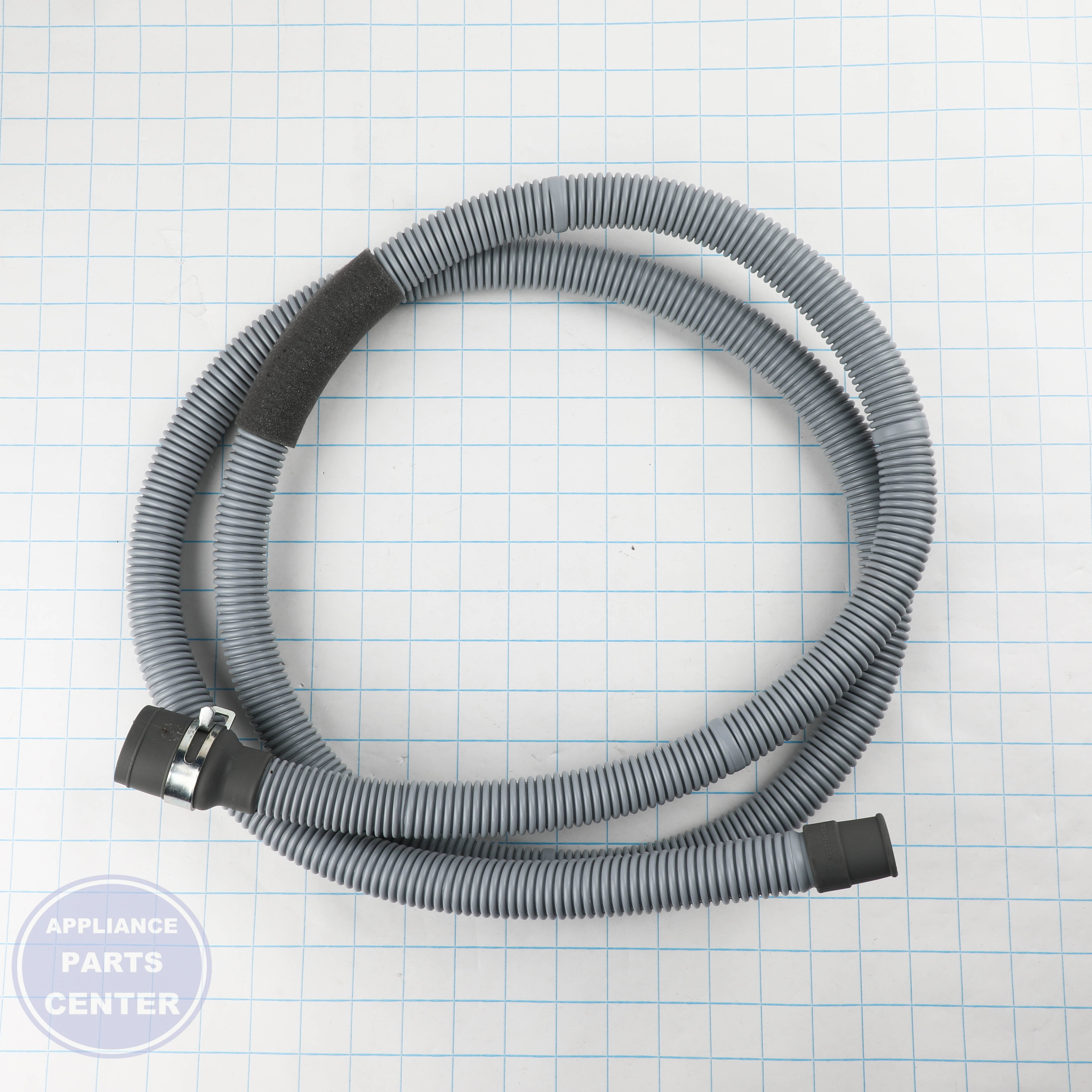 ASSY HOSE DRAIN;WF8000/6000R,VE,SPONGE L - Side view with optimal specs for SAM models