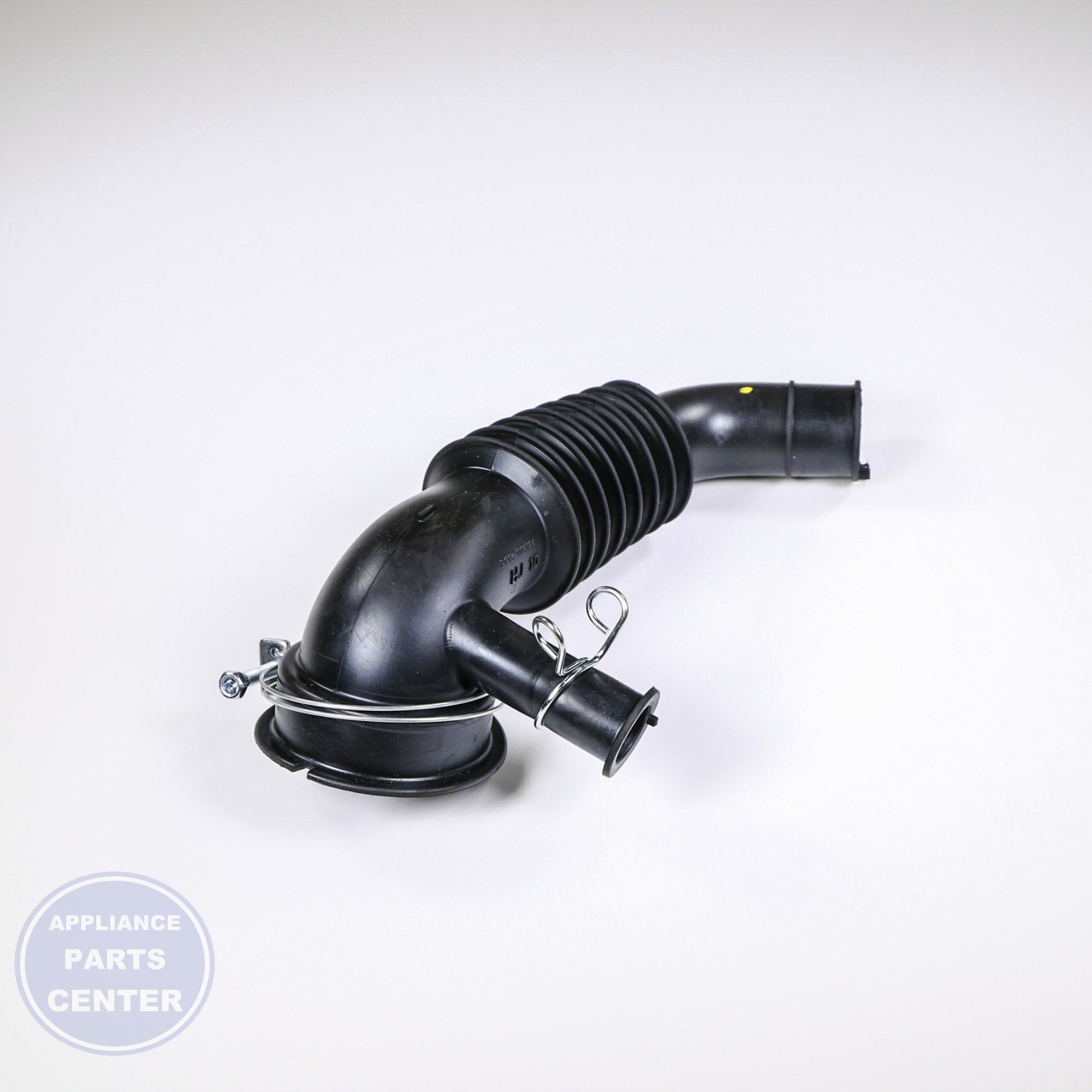ASSY HOSE DRAIN DC97-15298A - Side view with precise measurements for optimal fit