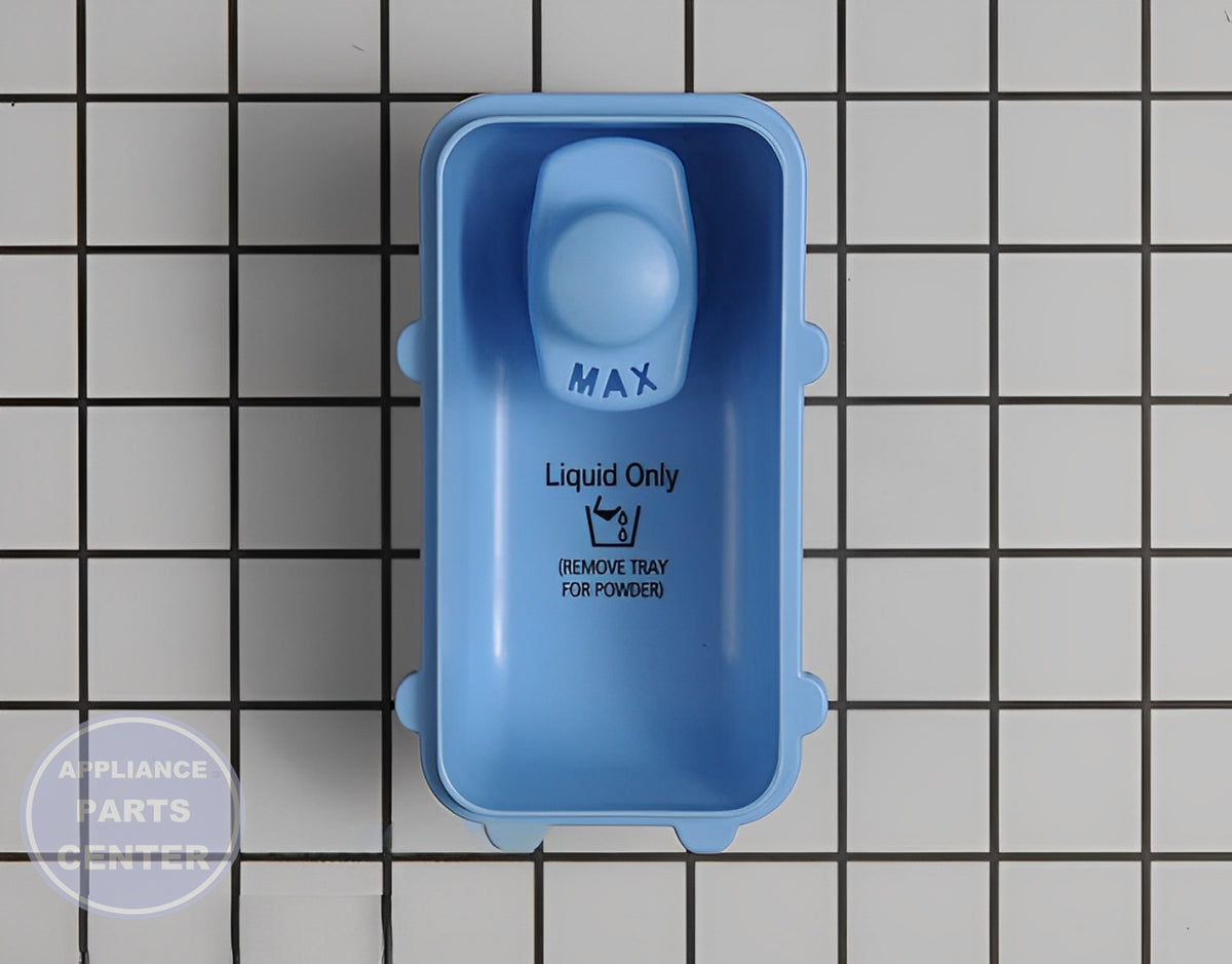 SAMSUNG WASHER DETERGENT DISPENSER ASSEMBLY DC97-17022B - Main view showing precise detergent dispensing for Samsung models