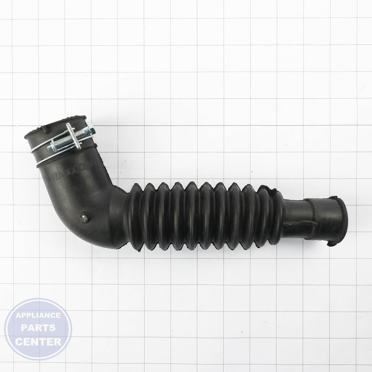 ASSY HOSE DRAIN(I);WA9000HA DC97-18051A - Side view with precise measurements